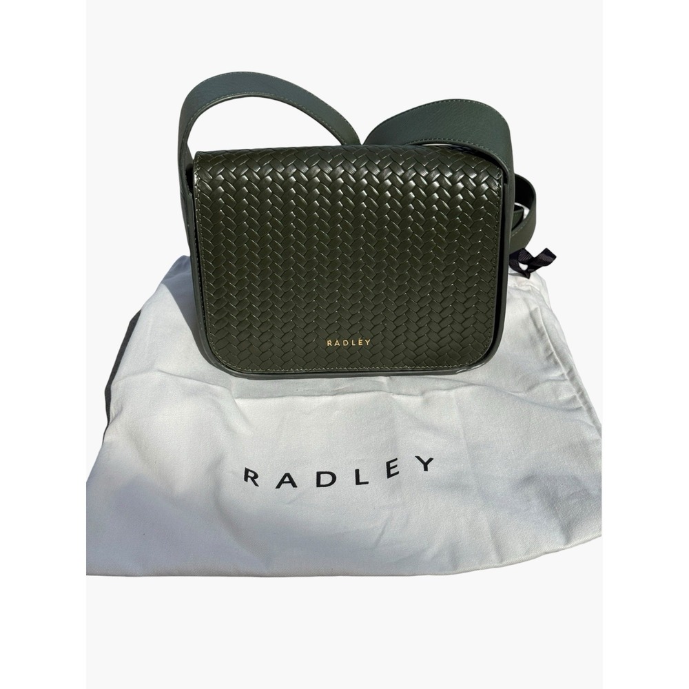 Radley London Westwell Lane Woven Leather Crossbody Bag – Racing Green